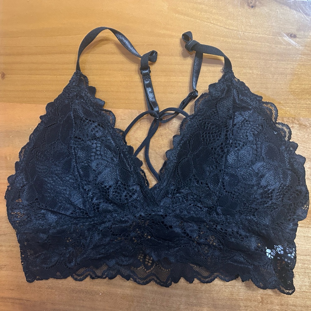 Elegant Black Lace Bralette